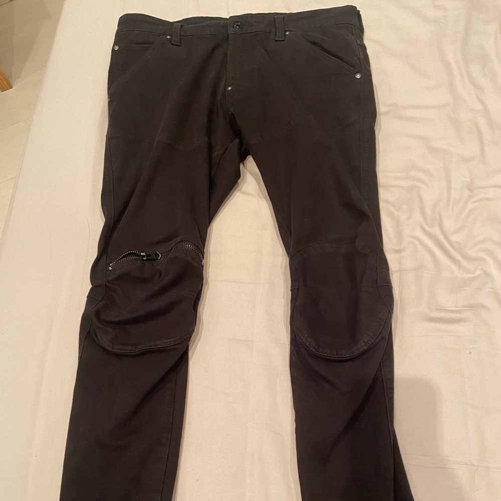 5620 3D Zip Knee Super Slim Pants